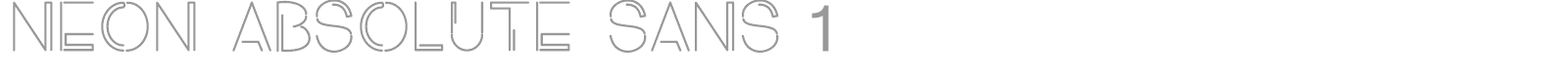 Neon Absolute Sans font preview
